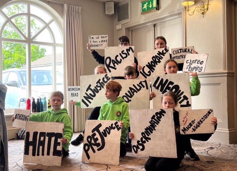 Grayrigg school pupils performing at the Diocese of Carlisle Schools conference